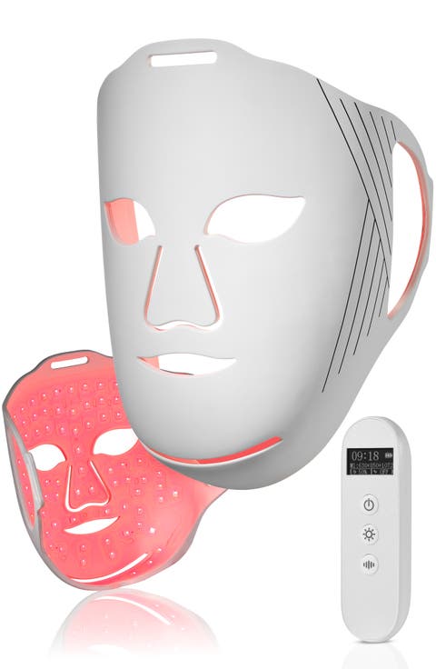 5D Liquid Silicone LED Light Therapy Face Mask - Red, Blue & Near-Infrared Light - Skin Rejuvenation & Acne Care
