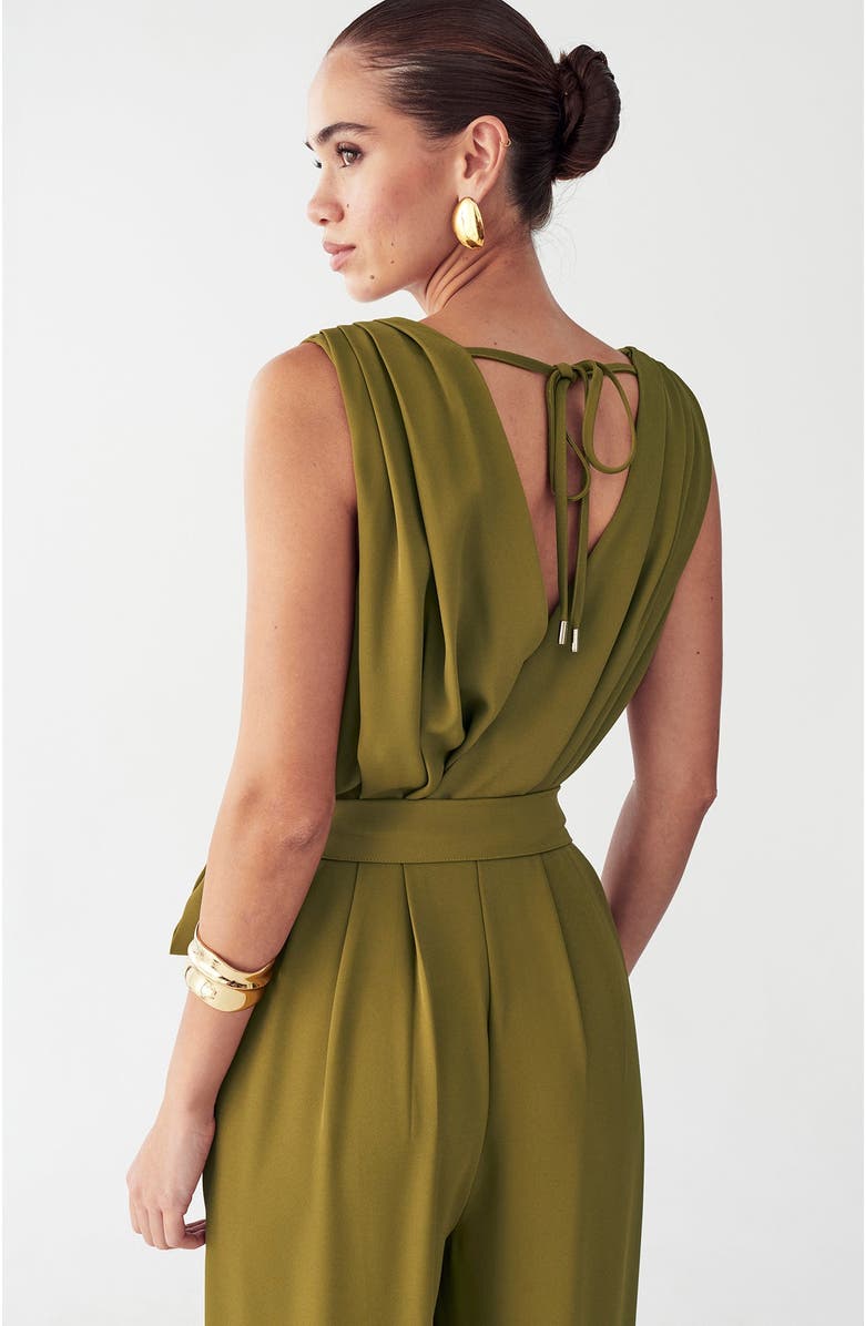 BWLDR Alina Jumpsuit, Alternate, color, Olive Green