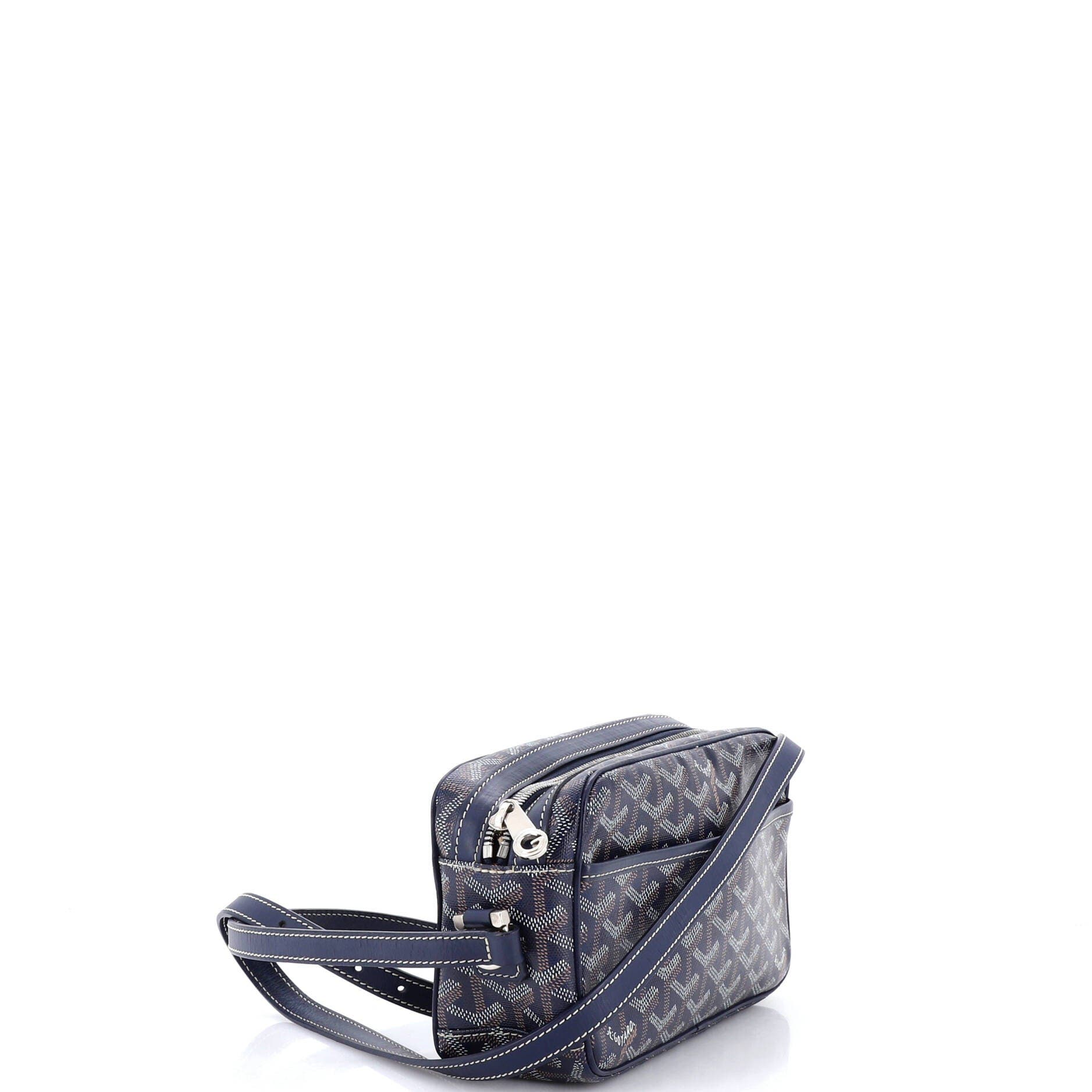 Pre-Owned Goyard Cap Vert Bag Coated Canvas, Alternate, color, Blue