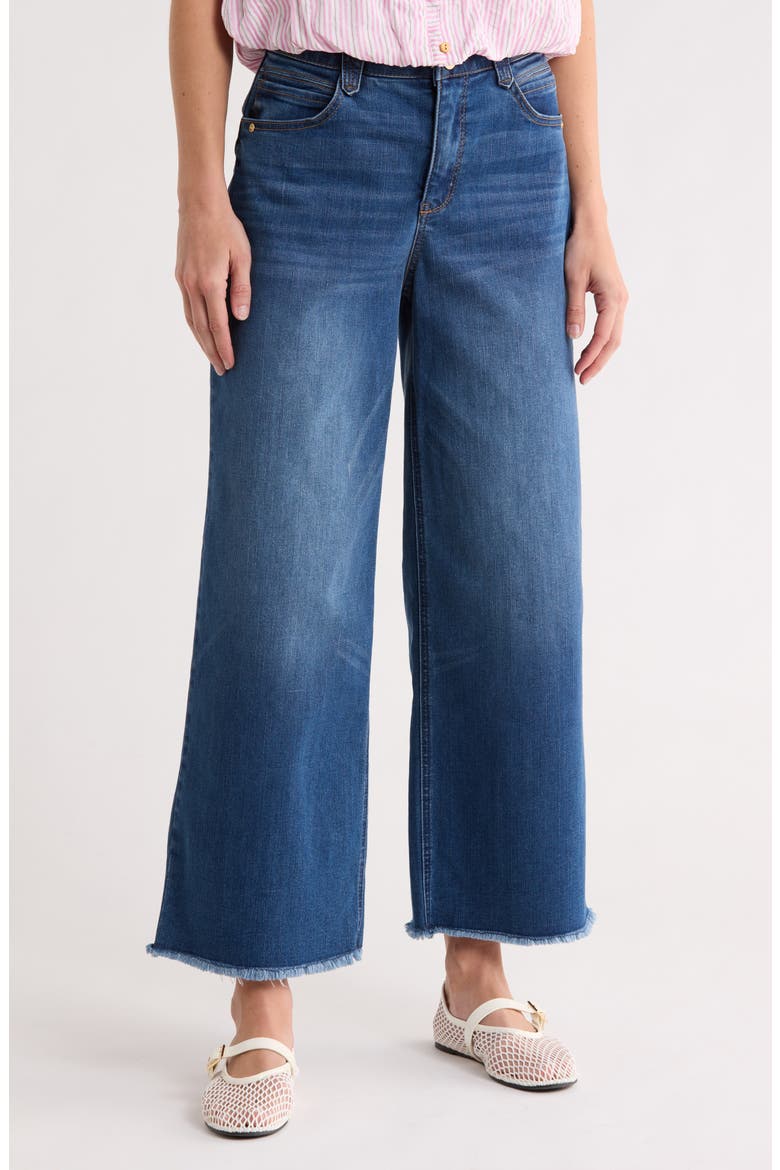 'Ab'Solution Skyrise Wide Leg Pants, Main, color, MID BLUE