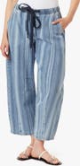 Habitual Barrel Leg Pull On Cotton Denim Pants