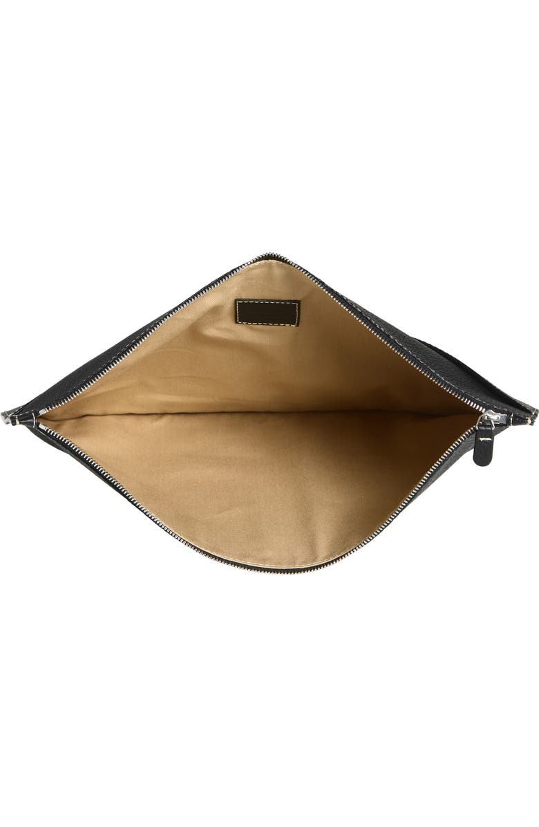 Lié Studio The Lilith Travel Pouchette, Alternate, color, Black Grosgrain