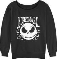 The Nightmare Before Christmas Juniors The Nightmare Before Christmas Jack Skellington Horror Bats Sweatshirt