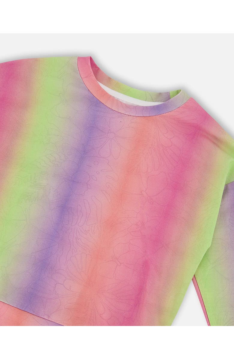 Deux par Deux Organic Cotton Jersey Long Sleeve T-Shirt, Alternate, color, Multicolor