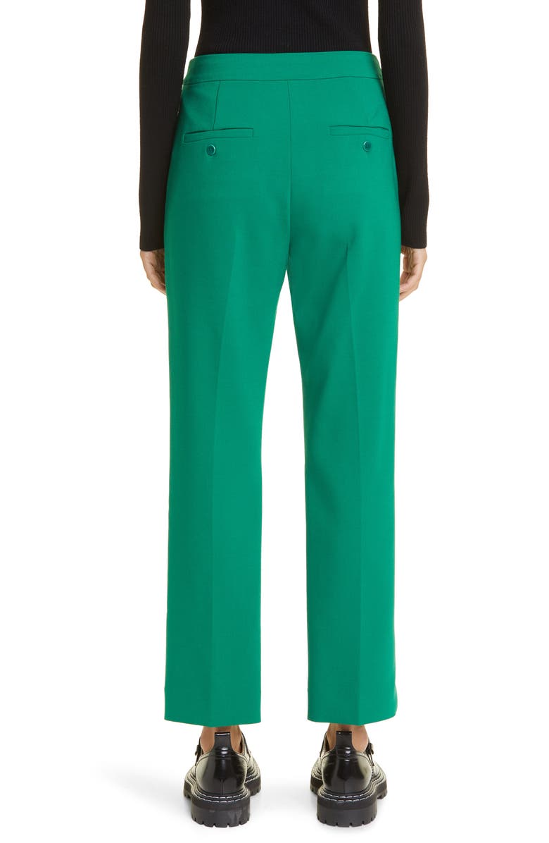 Max Mara Fuoco Stretch Virgin Wool Ankle Pants, Alternate, color,