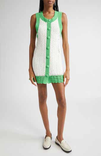 Ramy Brook Chelsea Open Stitch Shift Dress