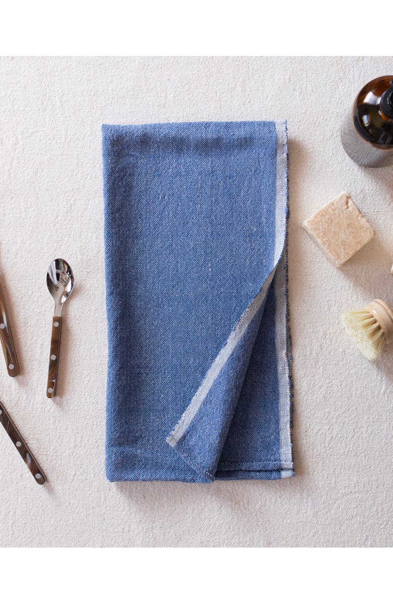 KD Weave Hand Towel, Alternate, color, Chambray