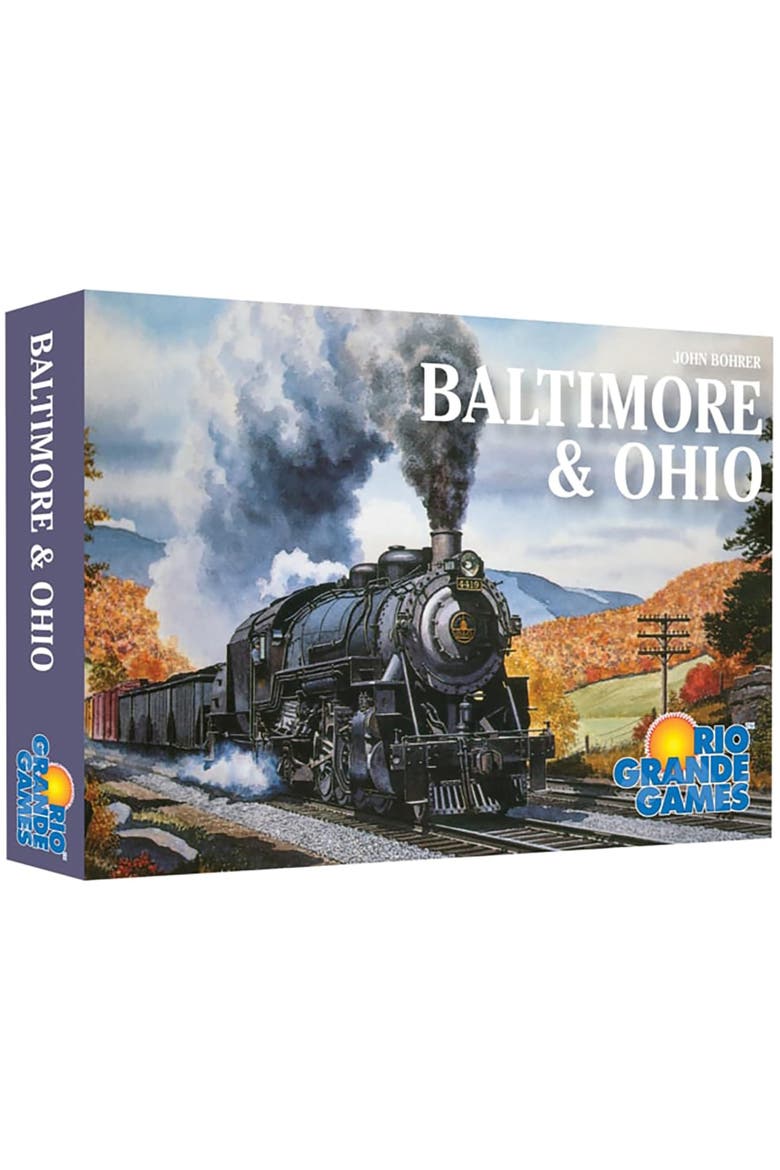 Baltimore & Ohio Train Strategy Board Game, Ages 14+, Main, color, Multicolored