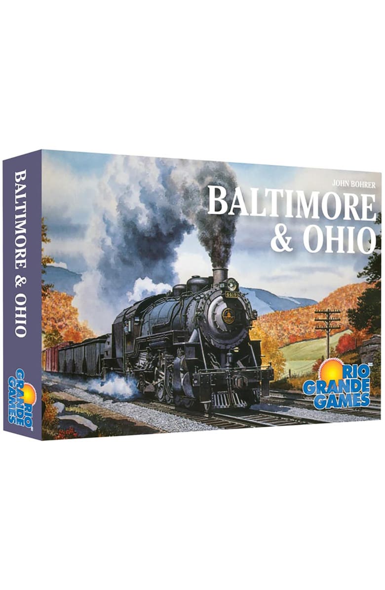 Rio Grande Games Baltimore & Ohio Train Strategy Board Game, Ages 14+, Main, color, Multicolored