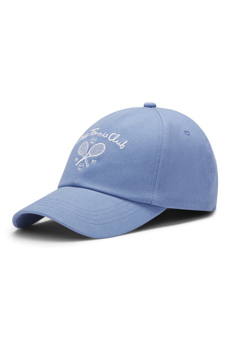 Tennis Club Adjustable 6-Panel Baseball Cap, Main, color, LIGHT/ PASTEL BLUE