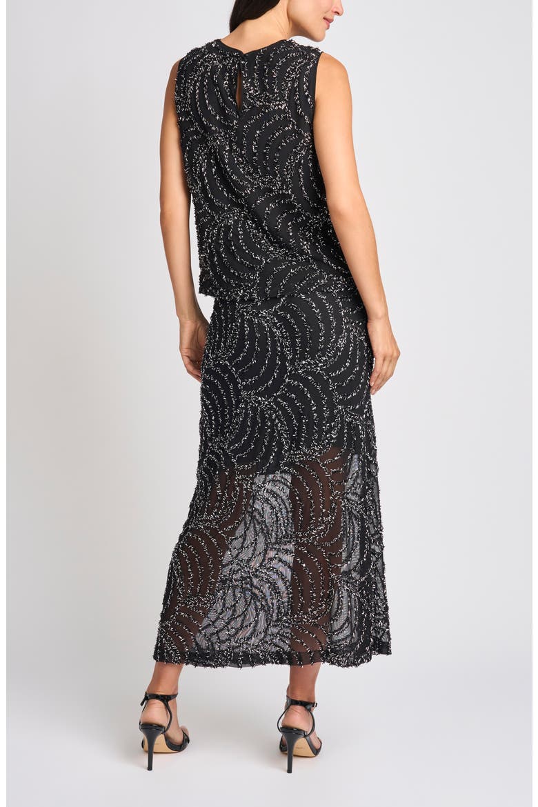 Beaded Sleeveless Blouse, Alternate, color, RICH BLACK 060