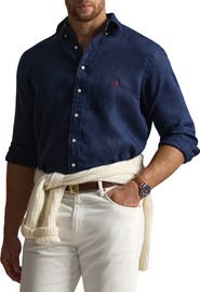 Polo Ralph Lauren Big & Tall Linen Sport Shirt V2