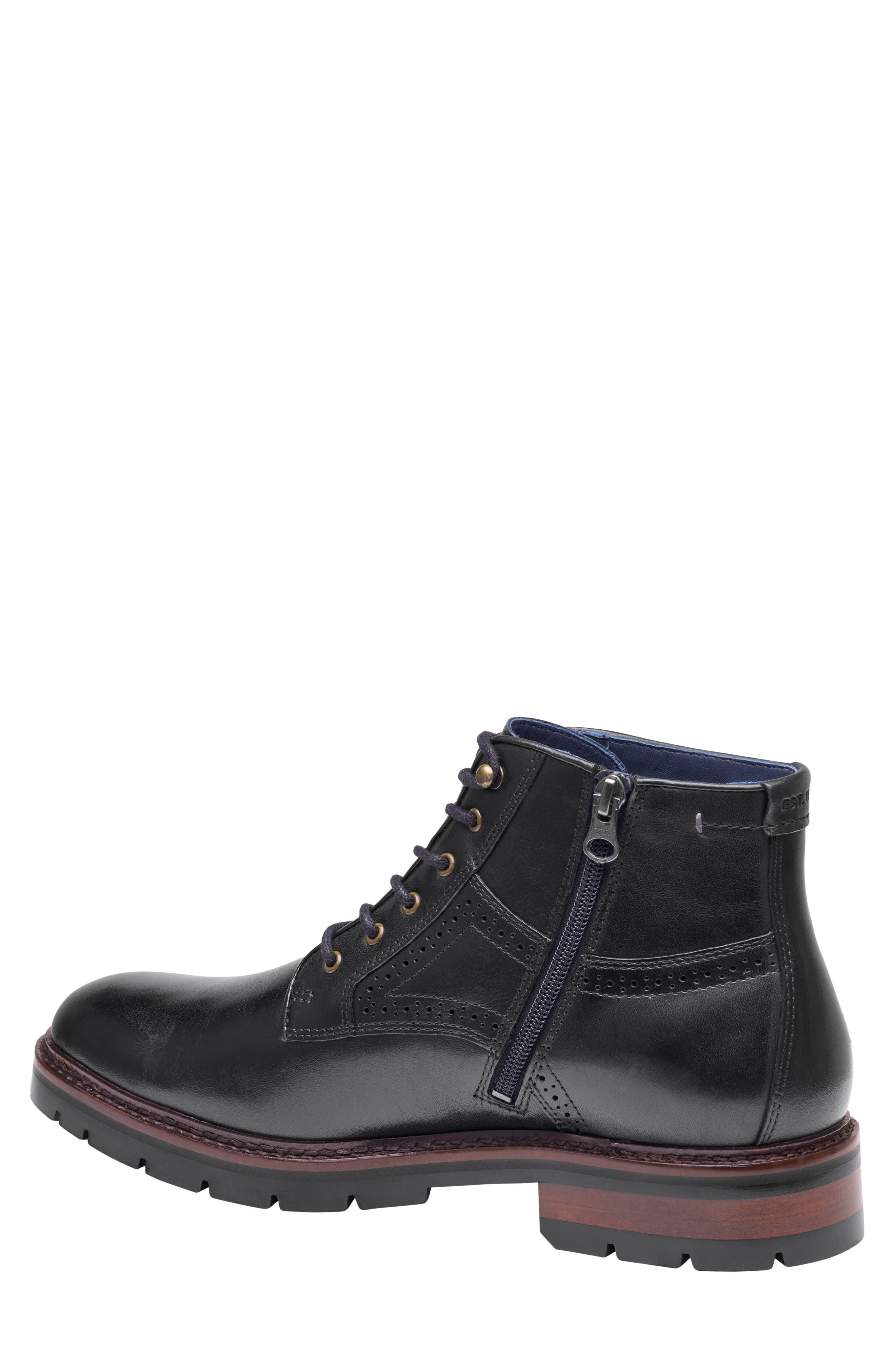 XC Flex Cade Plain Toe Boot, Alternate, color, BLACK HAND-FINISHED FULL GRAIN