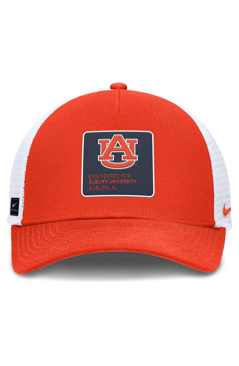 Nike Men's Nike  Orange Auburn Tigers 2025 On-Field Rise Engineered Dri-FIT Trucker Adjustable Hat, Alternate, color, 