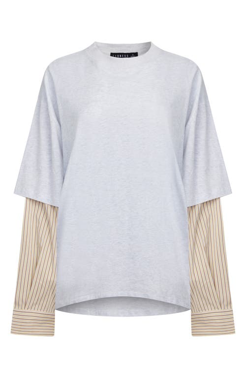Lioness Bottega Oversize Cotton T-shirt In White