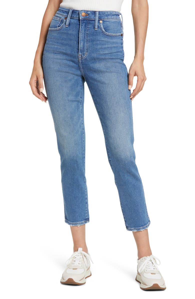 Madewell Curvy Stovepipe Jeans, Main, color, 