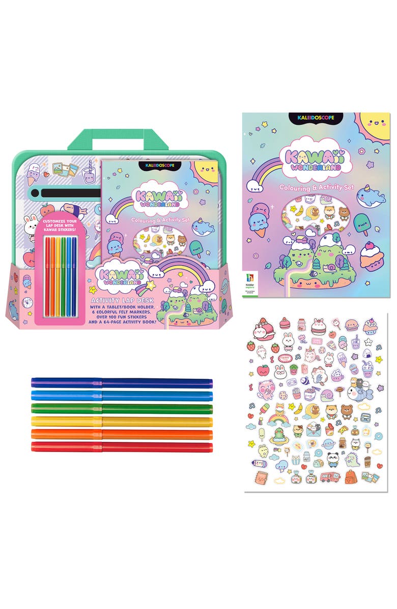 KALEIDOSCOPE Wonderland Coloring & Activity Set, Alternate, color, 