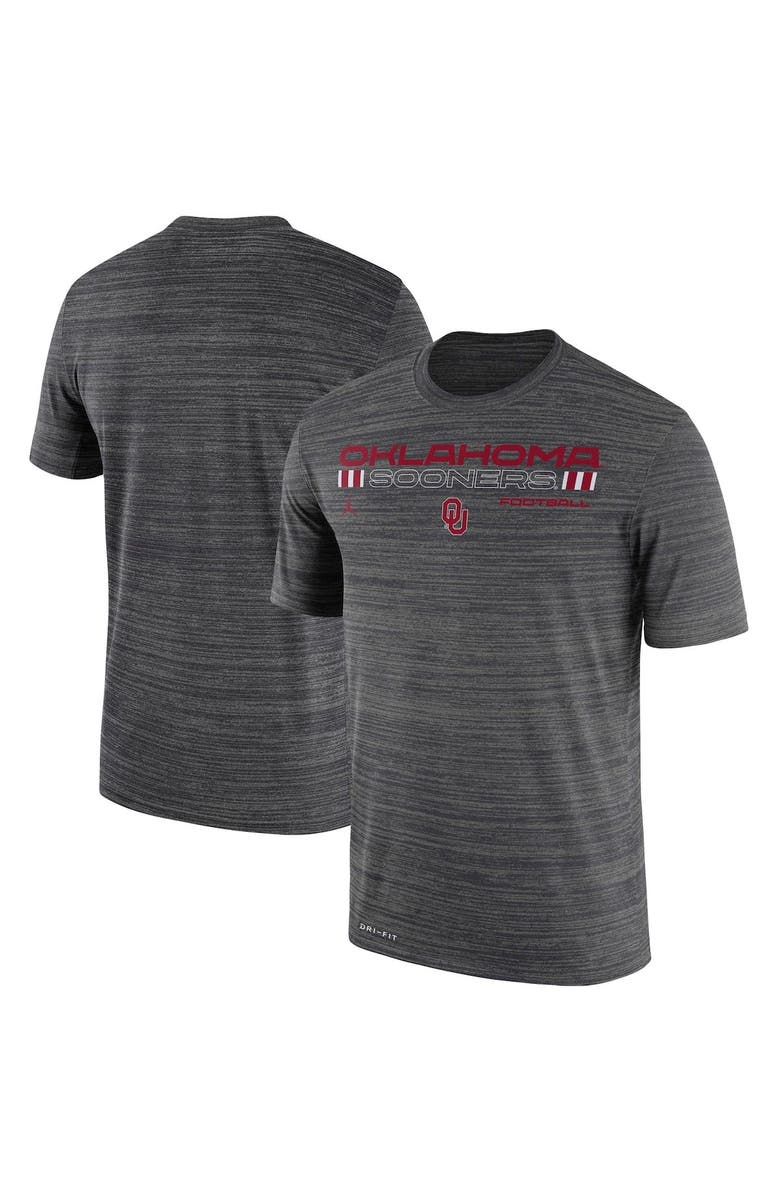 Nike Men's Nike Charcoal Oklahoma Sooners Velocity Legend Performance T-Shirt, Alternate, color, Charcoal