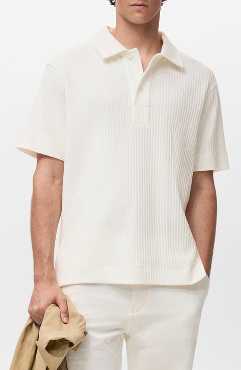Textured Knit Polo