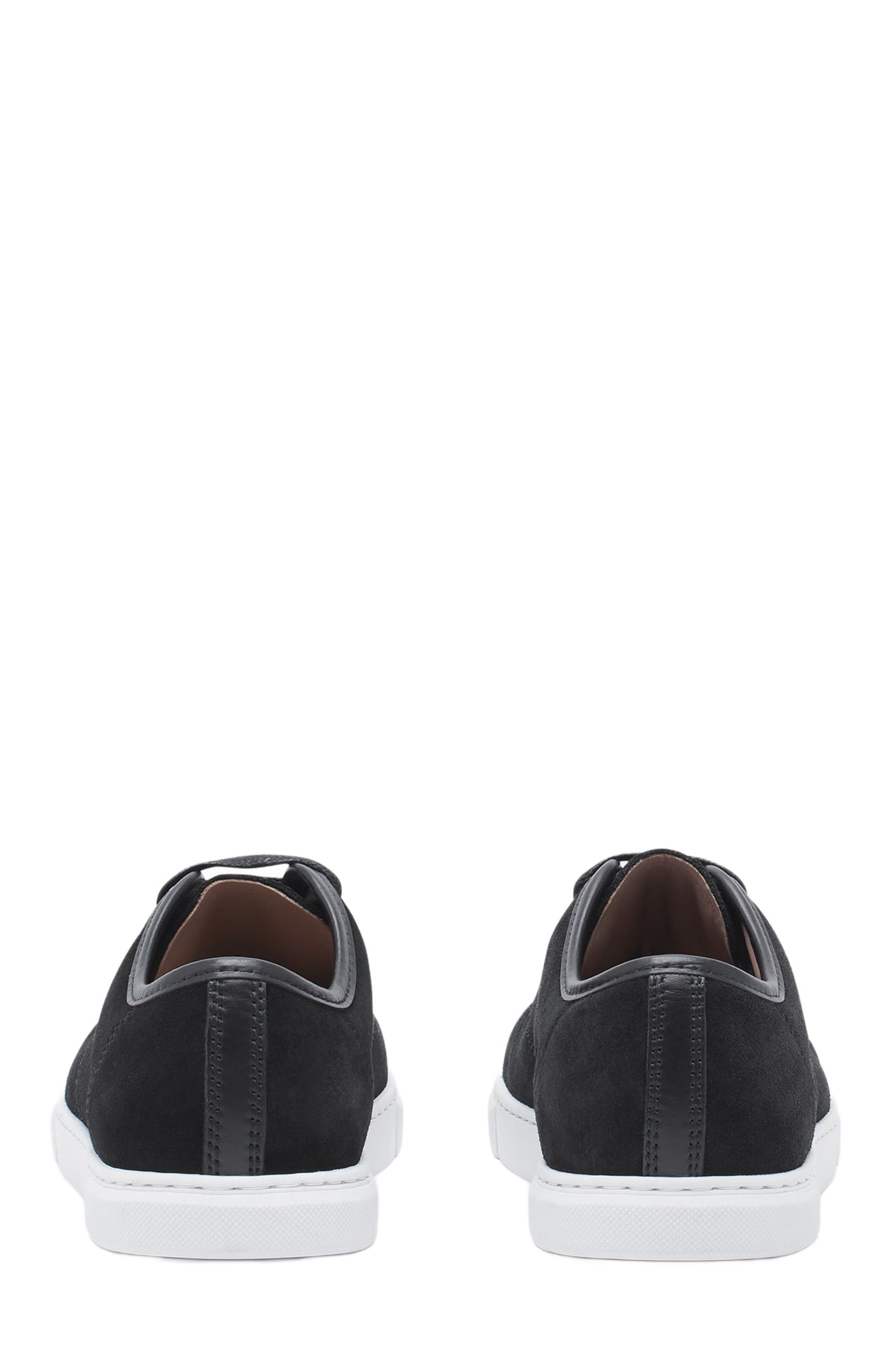 Lanvin DBB1 SNEAKERS IN SUEDE AND PATENT LEATHER, Alternate, color, Black