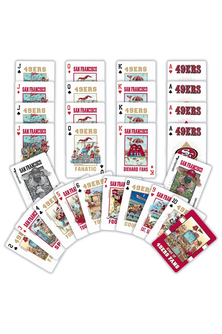 San Francisco 49ers Fan Playing Cards, Alternate, color, Multicolor