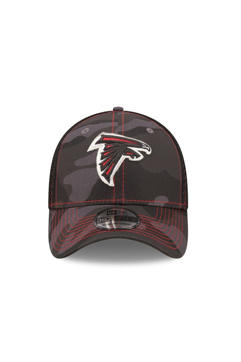 Men's New Era Camo/Black Atlanta Falcons  Logo Neo 39THIRTY Flex Hat, Alternate, color, Camo