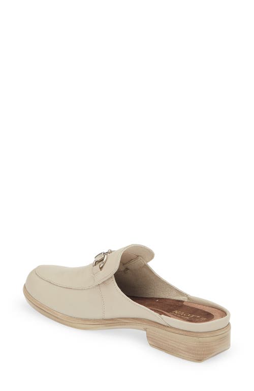 Naot Halny Mule In Soft Ivory Leather