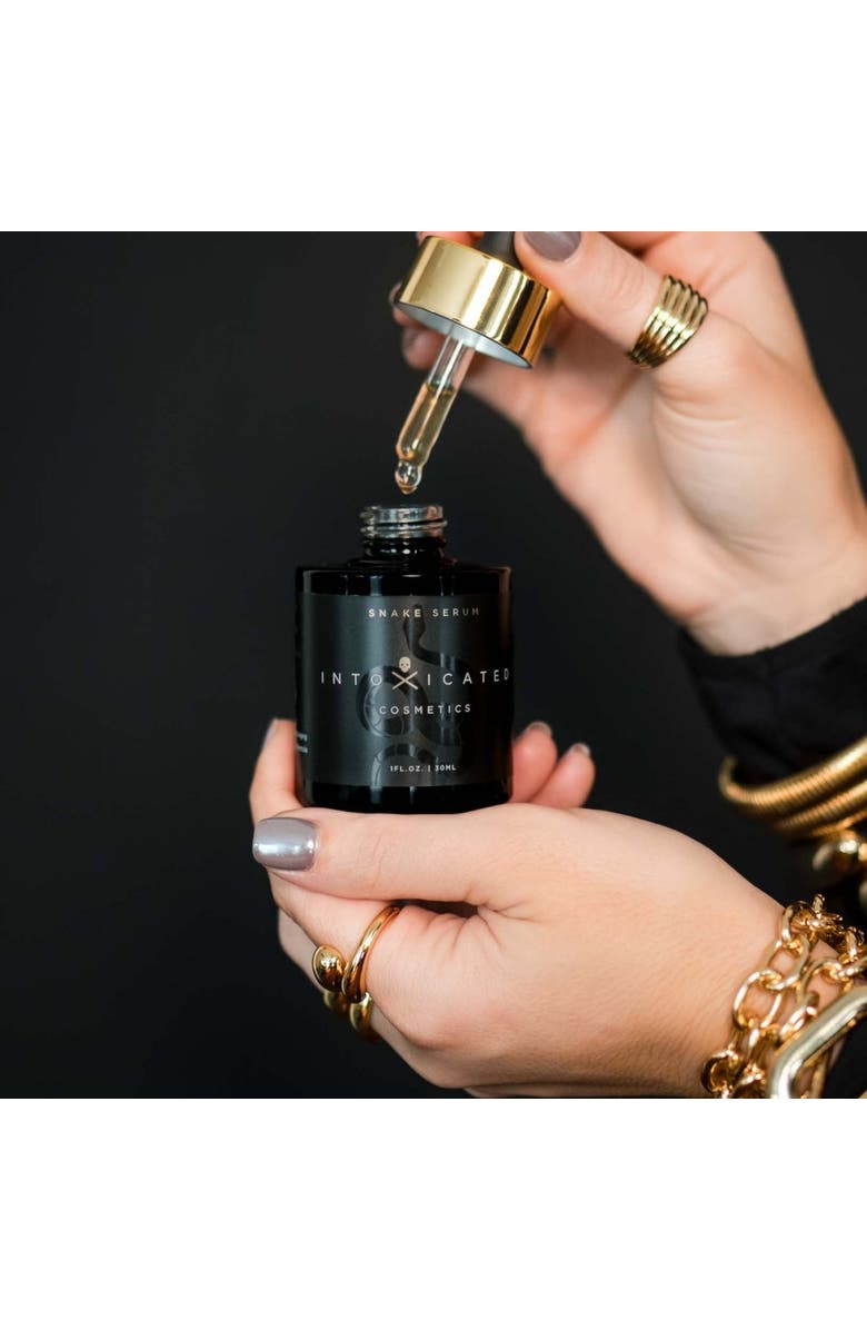 Intoxicated Cosmetics Snake Serum | 1 fl oz/ 30 ml | Anti-Aging Formula with Vegan Snake Peptides | Hydrating Hyaluronic Acid | Niacinamide for Radiant Skin Repair, Alternate, color, NO COLOR