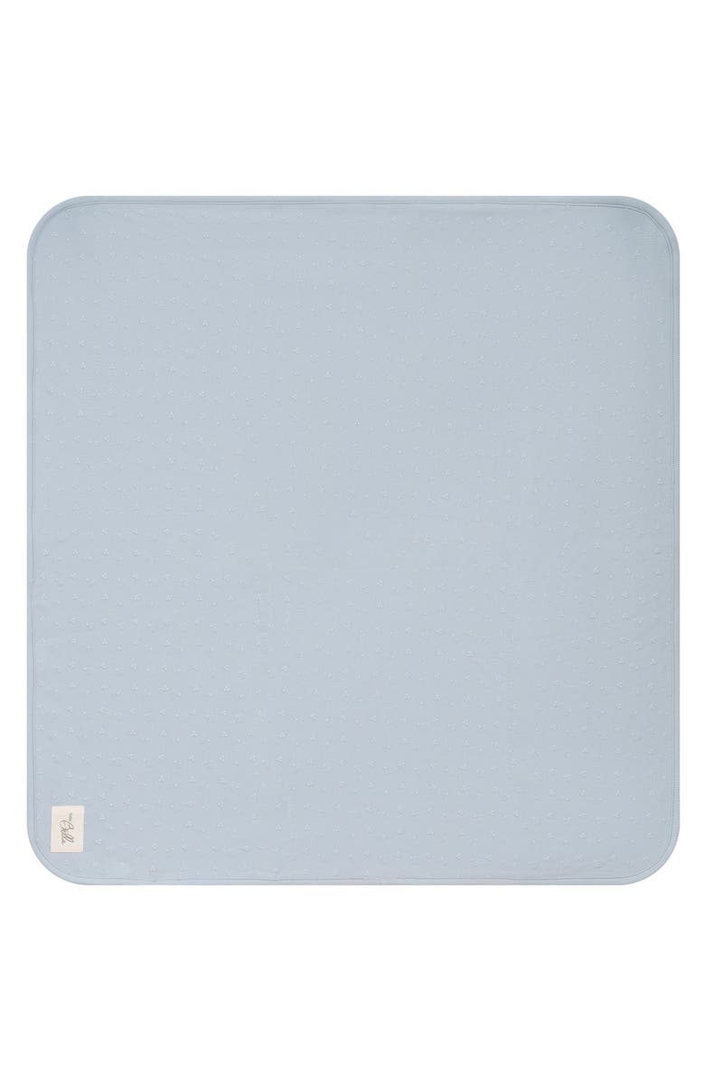 Bebe Bella Boy Soft and Stretchy Puff Print Blanket, Main, color, Blue Mist