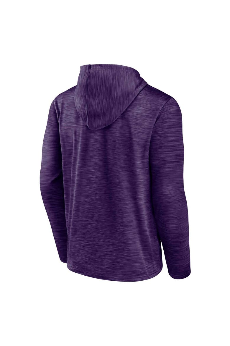 Men's Fanatics Branded Heather Purple Phoenix Suns Fast Break Pullover Hoodie, Alternate, color, Heather Purple