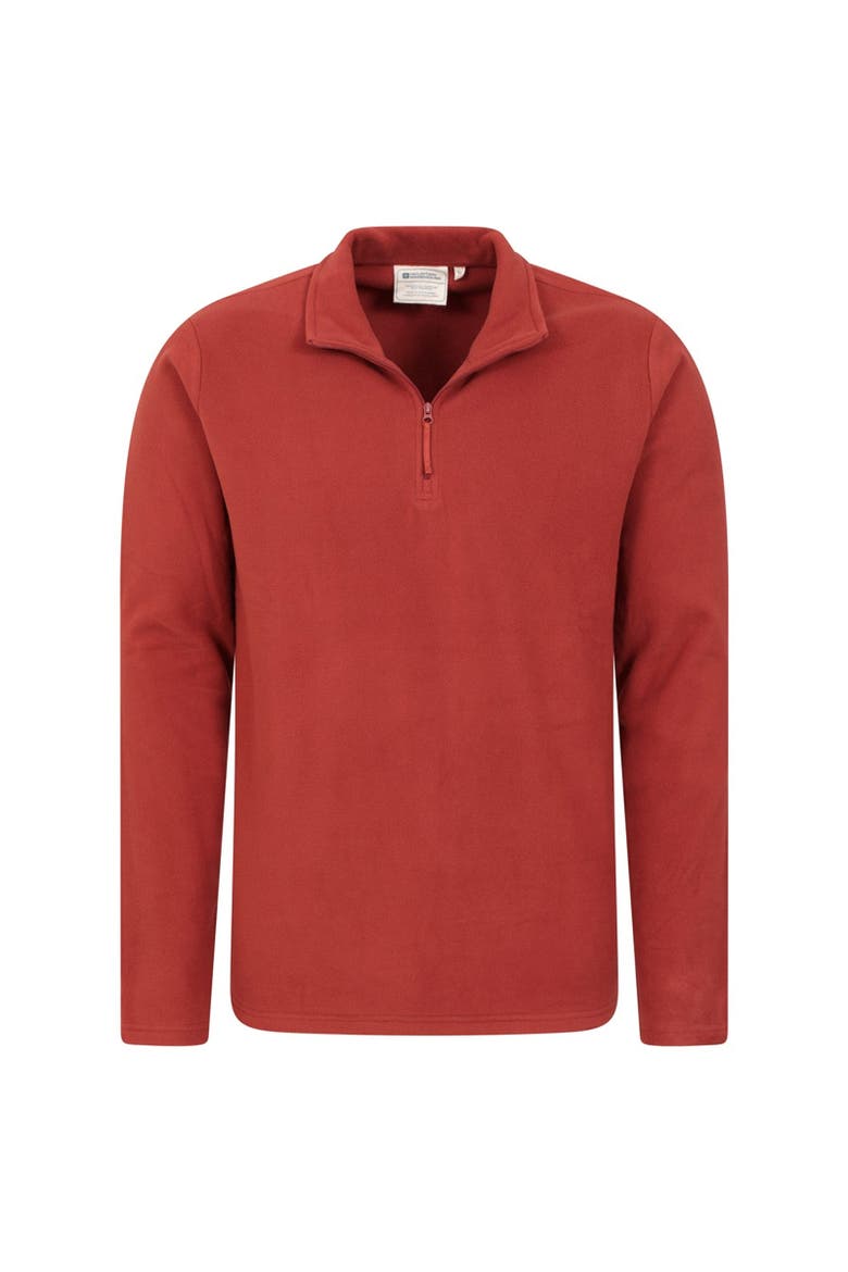 Mens Camber Ii Half Zip Fleece Top, Alternate, color, Red