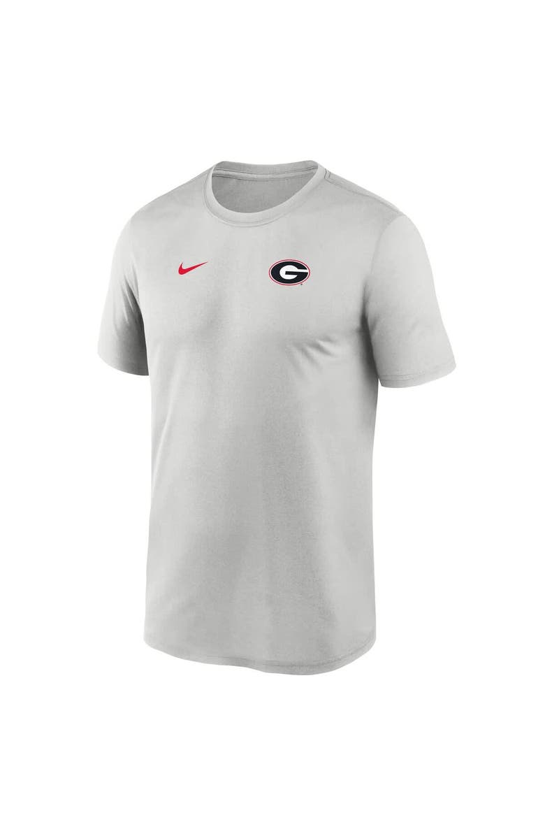 Nike Men's Nike Gray Georgia Bulldogs 2025 Sideline Small Logo Legend Performance T-Shirt, Alternate, color, 