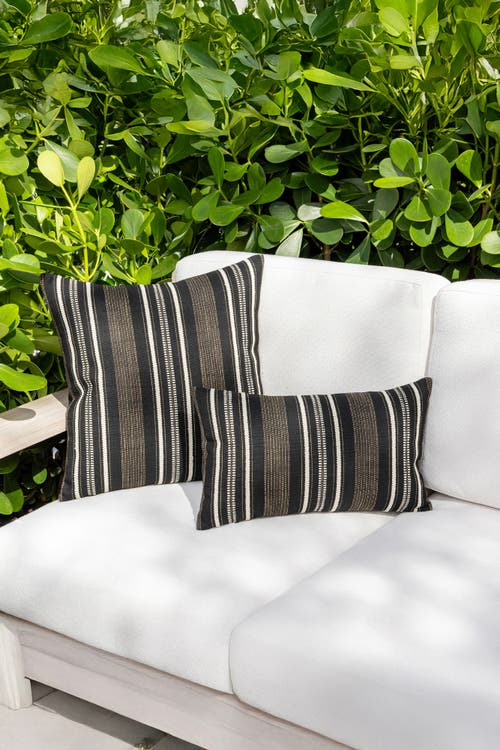 Elaine Smith Pathway Textured Stripe Indoor & Outdoor Woven Accent Pillow
