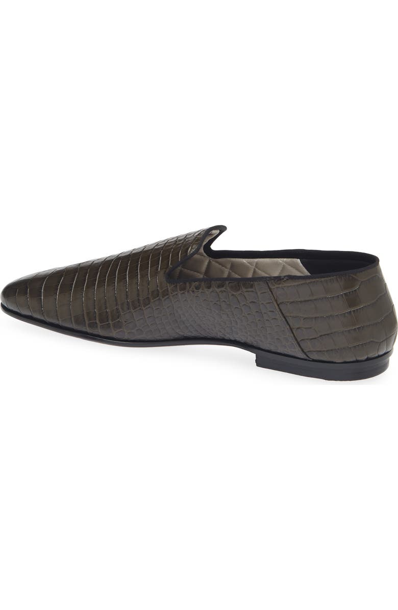 TOM FORD Steven Alligator Embossed Slipper, Alternate, color, Musk