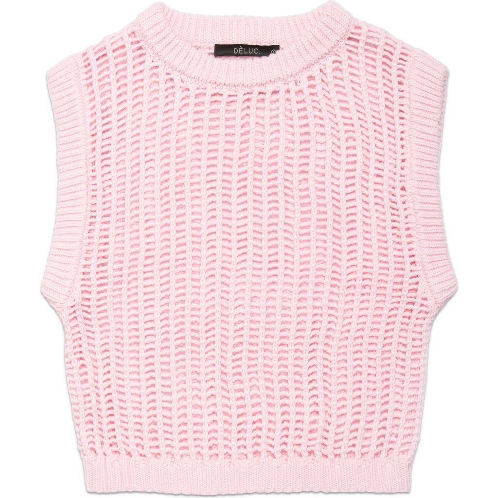 DELUC DELUC BOETTI OPEN STITCH SWEATER VEST