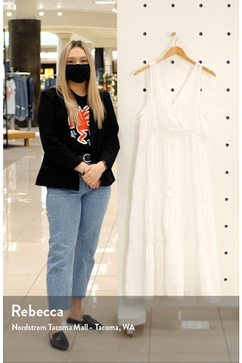 Yuna Sleeveless Cotton Double Cloth Midi Dress video