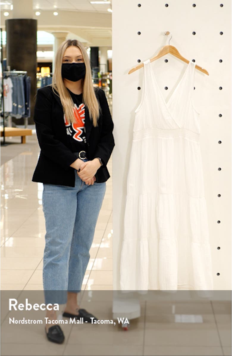 Yuna Sleeveless Cotton Double Cloth Midi Dress, sales video thumbnail