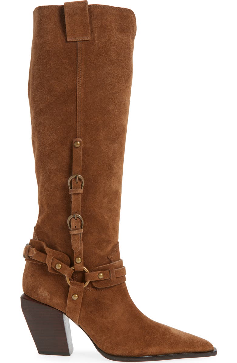 Schutz Maine Up Knee High Buckle Boot, Alternate, color,