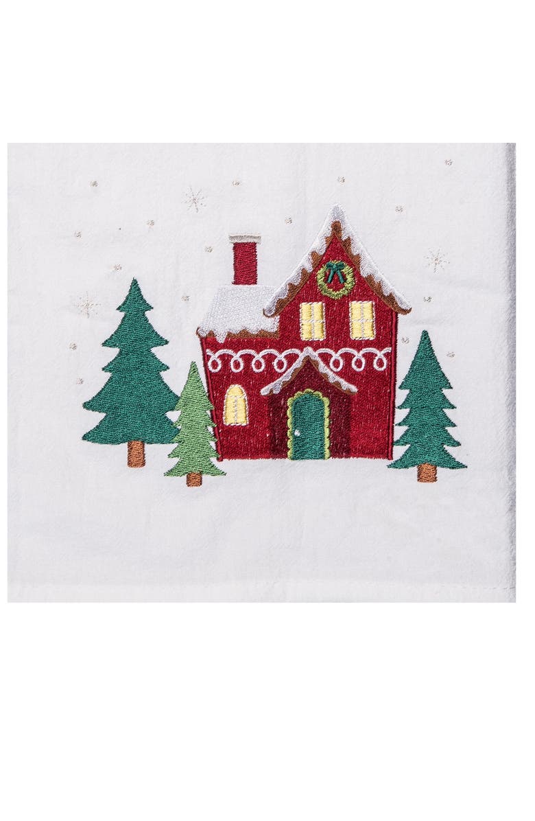 C&F Home Christmas House Towel, Alternate, color, Red