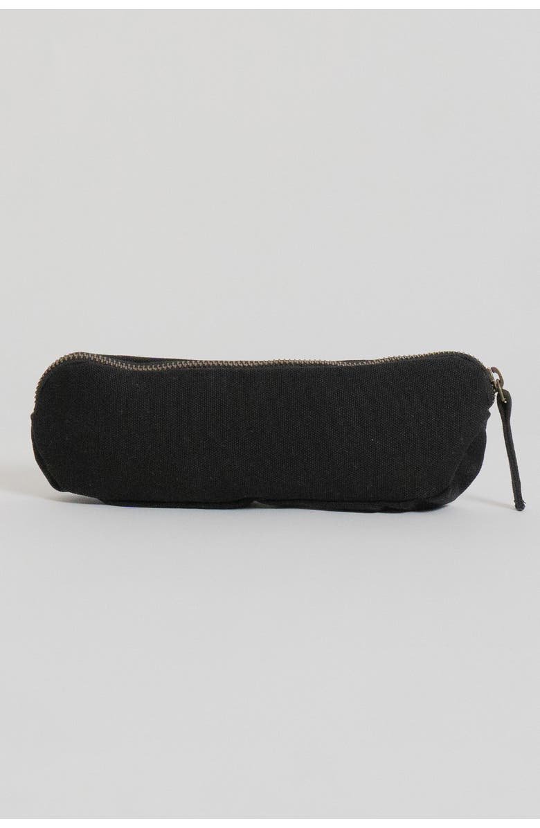Terra Thread Organic Cotton Pencil Bag, Alternate, color, Ivory Black