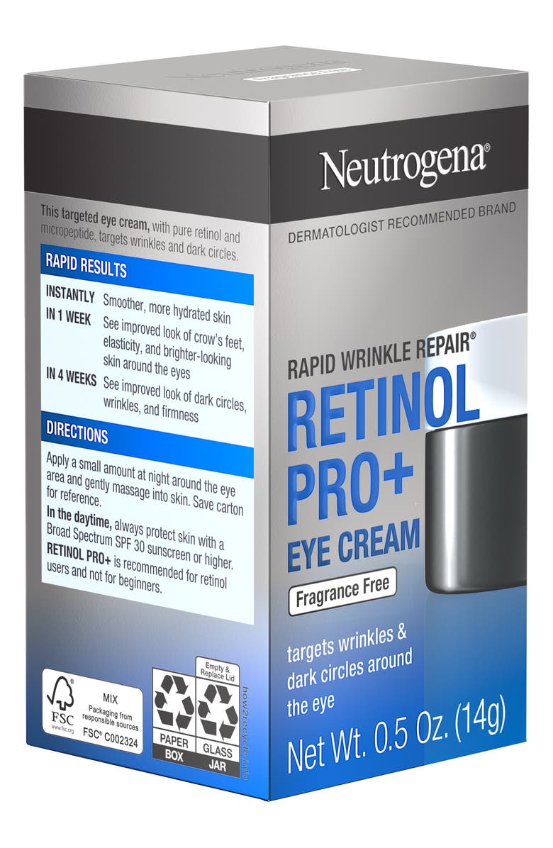 NEUTROGENA Rapid Wrinkle Repair Retinol Pro+ Eye Cream, Alternate, color, 