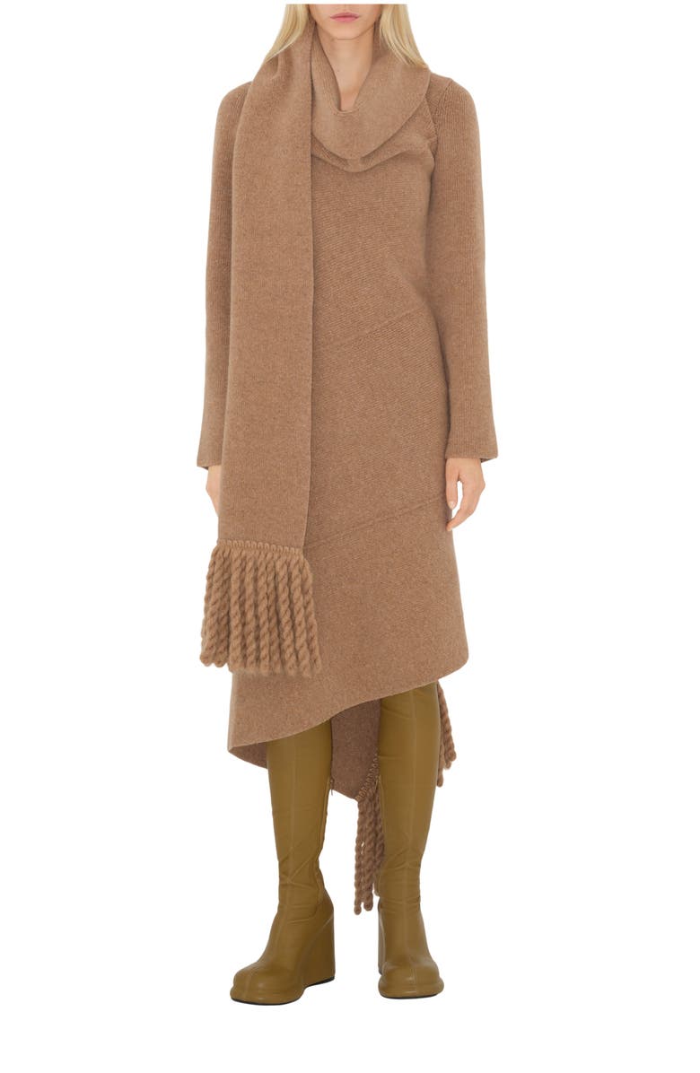 Burberry Wool Blend Scarf Dress, Main, color, 