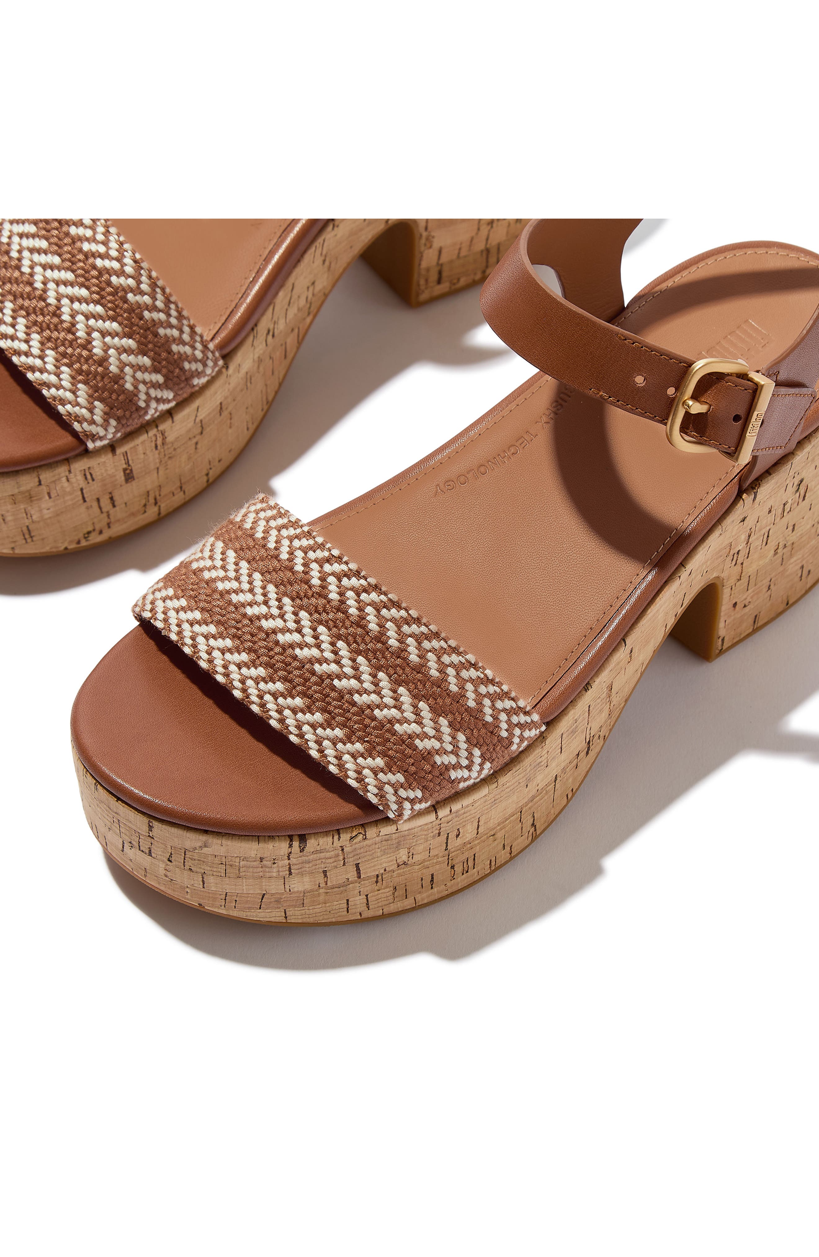 Platform Sandal, Alternate, color, DEEP TAN