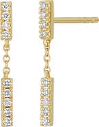 Bony Levy Diamond Linear Drop Earrings