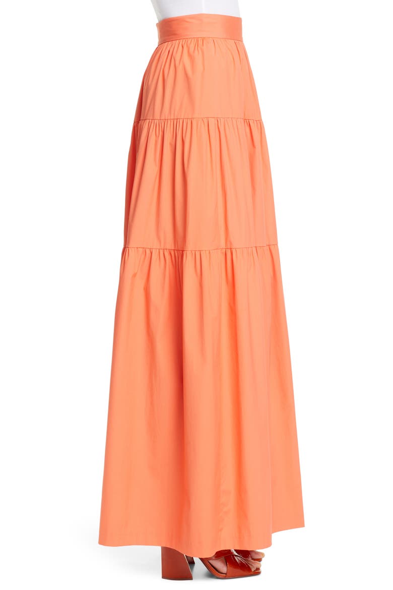 Apricot Maxi Skirt, Alternate, color, TANGERINE