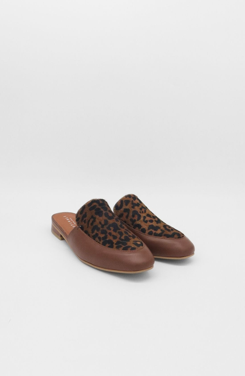 Stivali New York Bond Slip-on Leather Mules In Brown