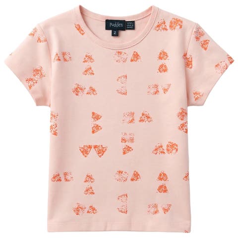 Faded Art Loose Fit Crew Neck T-Shirt (Toddler & Little Kid)