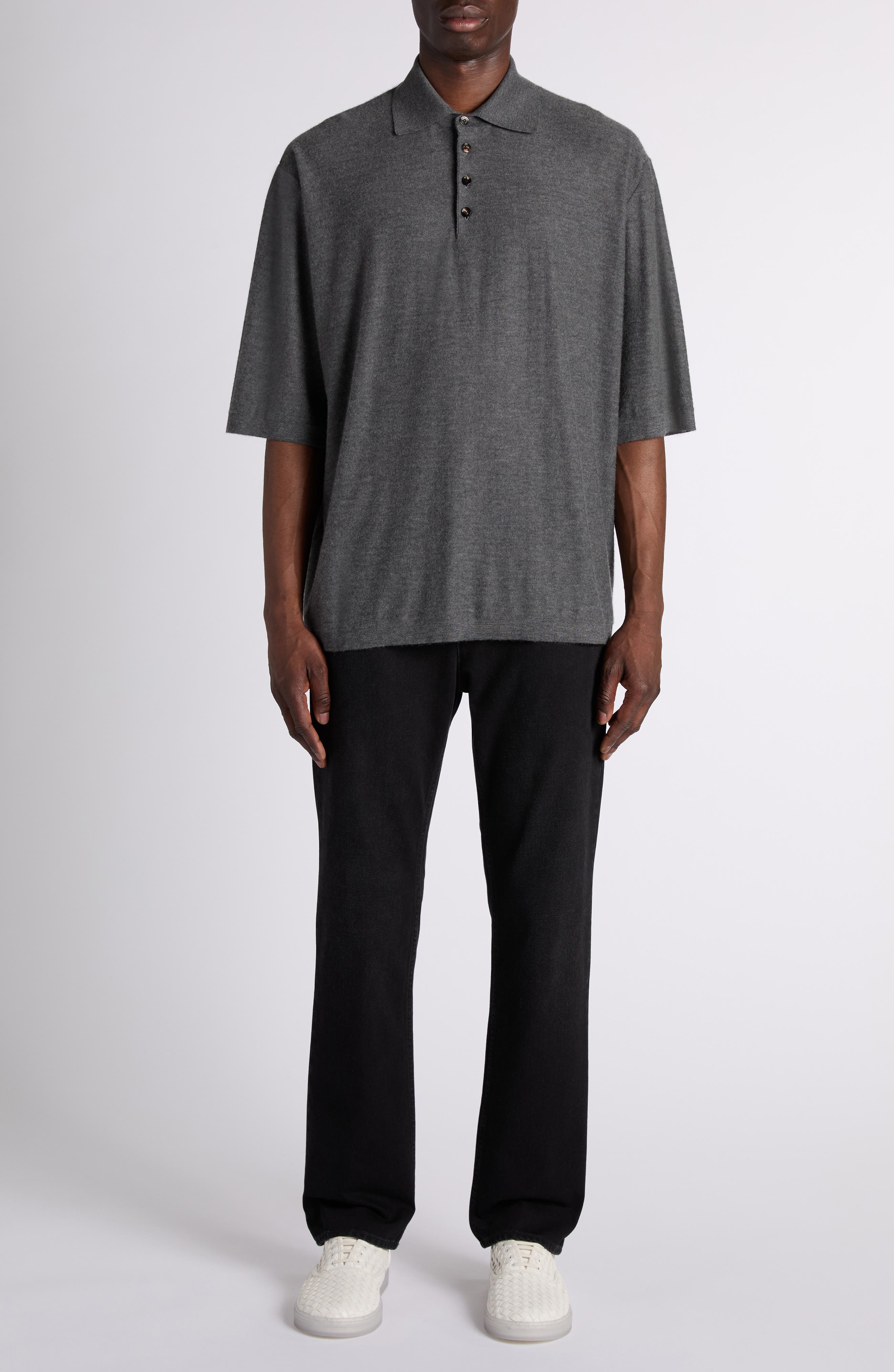 Oversize Cashmere Polo Sweater - image 2