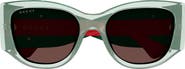 Gucci 55mm Cat Eye Sunglasses
