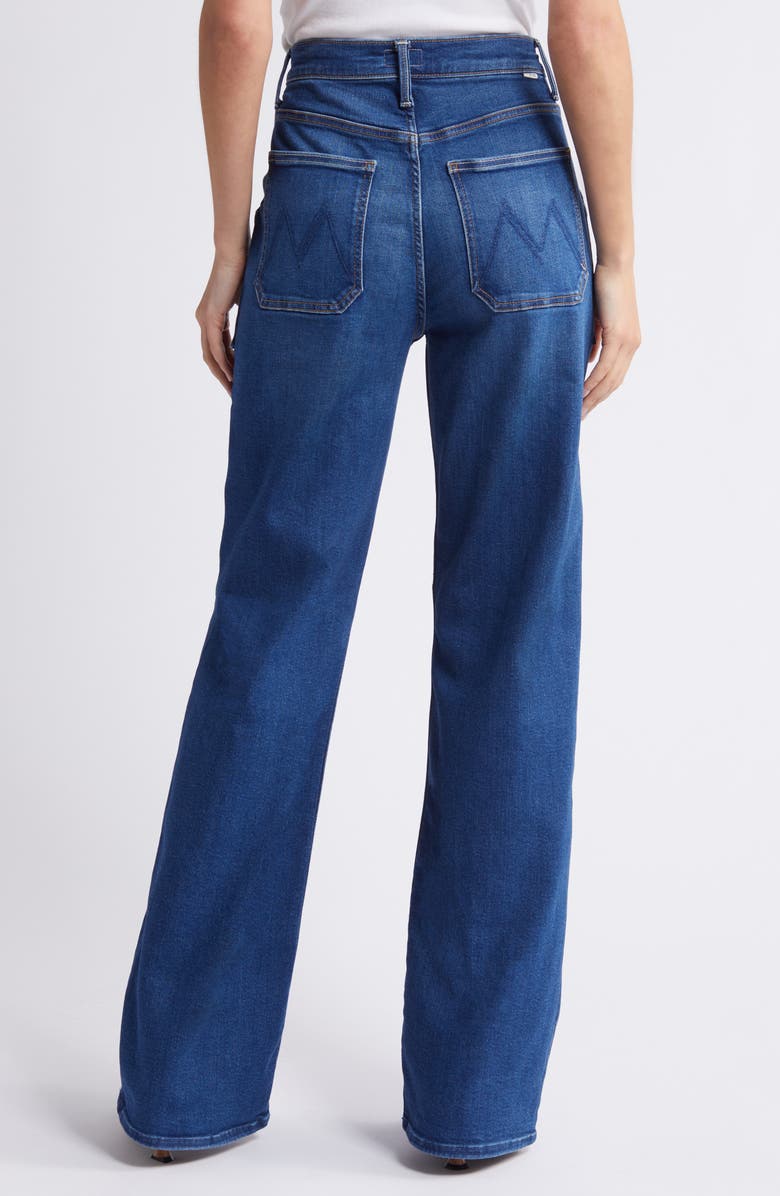 MOTHER The Patch Maven Heel Wide Leg Jeans, Alternate, color, Coastal Colors